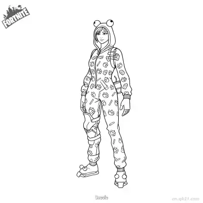 Free printable Onesie 02 Coloring Page - Free PDF Printable Fortnite Coloring Sheets coloring page
